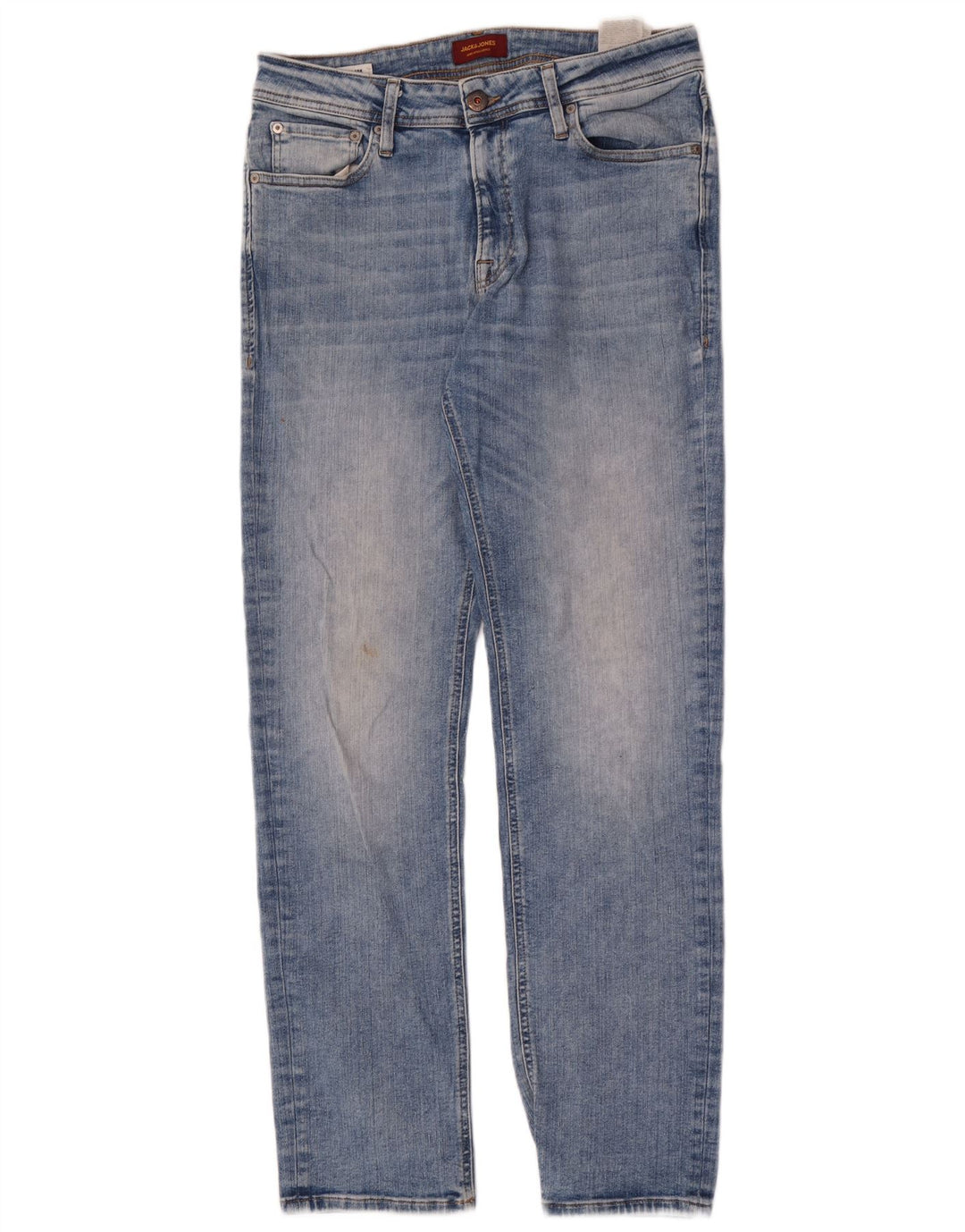 Jack & Jones Uomo Clark Slim Jeans W33 L34 Cotone Blu