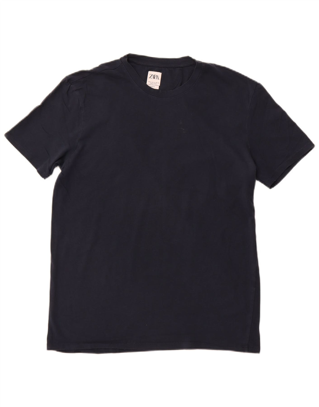 T-shirt slim fit da uomo Zara XL blu navy