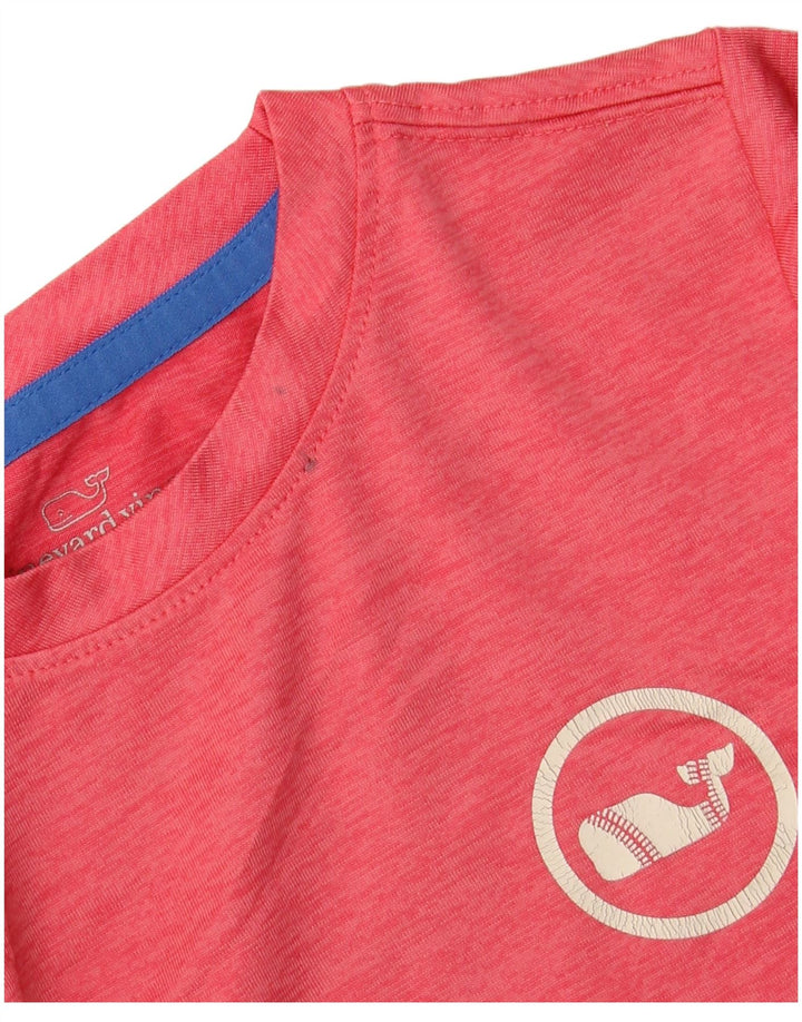 VINEYARD VINES T-shirt grafica per ragazzi Performance Top 4-5 anni Rosa
