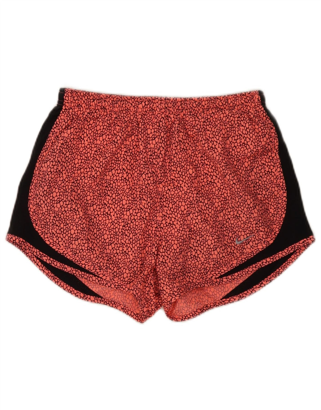 Pantaloncini sportivi Nike Dri Fit modello astratto da donna UK 10 piccoli poliestere rosso
