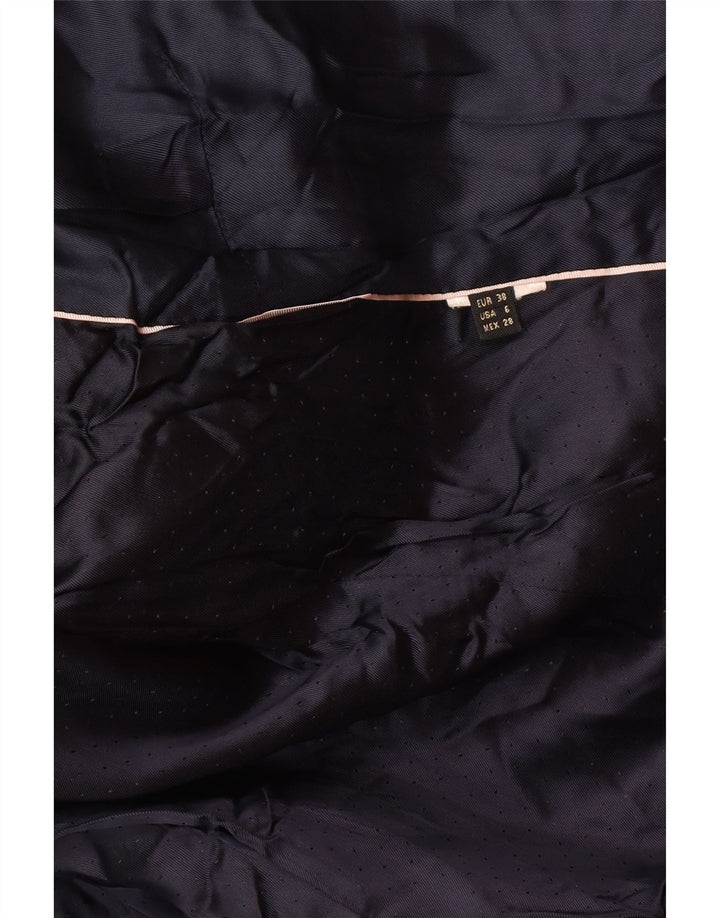 Giacca blazer in velluto a 1 bottone da donna Massimo Dutti EU 38 blu navy medio