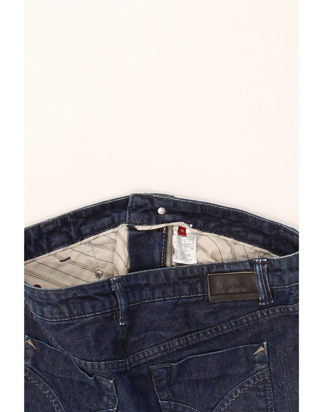 Gonna in denim da donna GAS W30 cotone blu navy medio