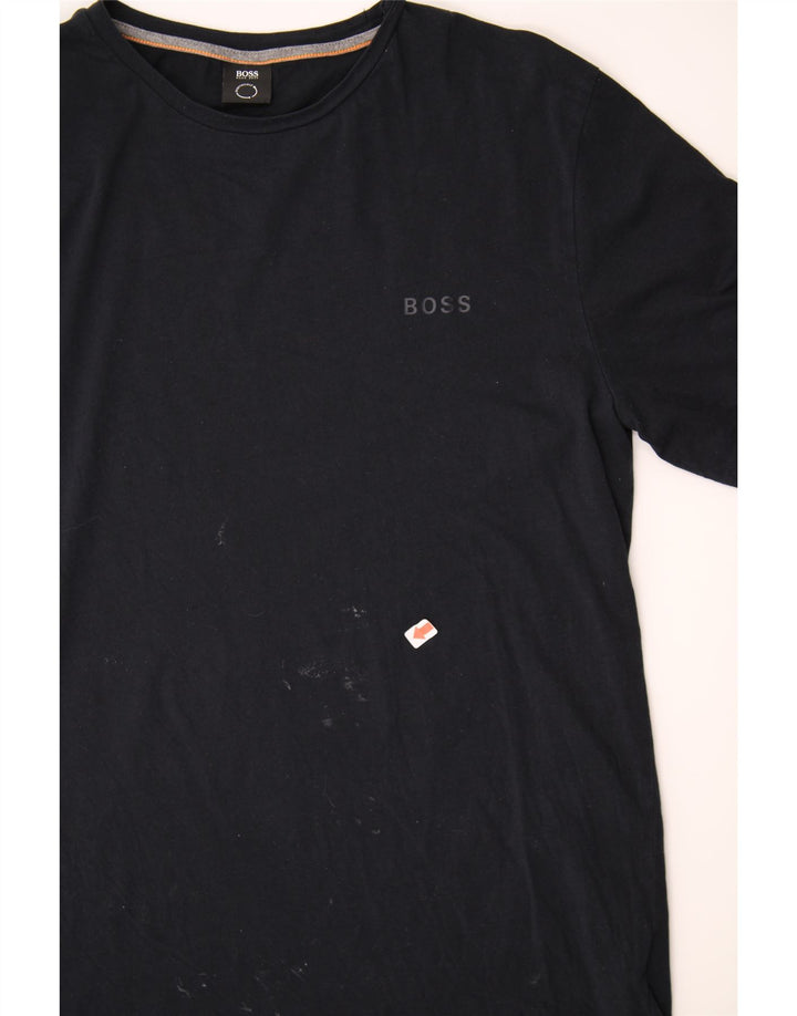 HUGO BOSS Mens T-Shirt Top Large Black Cotton Vintage Hugo Boss and Second-Hand Hugo Boss from Messina Hembry 