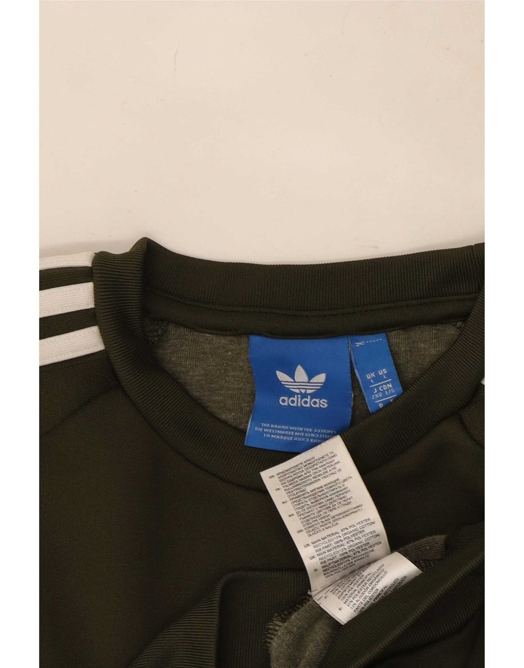 Felpa Adidas da uomo maglione grande poliestere kaki