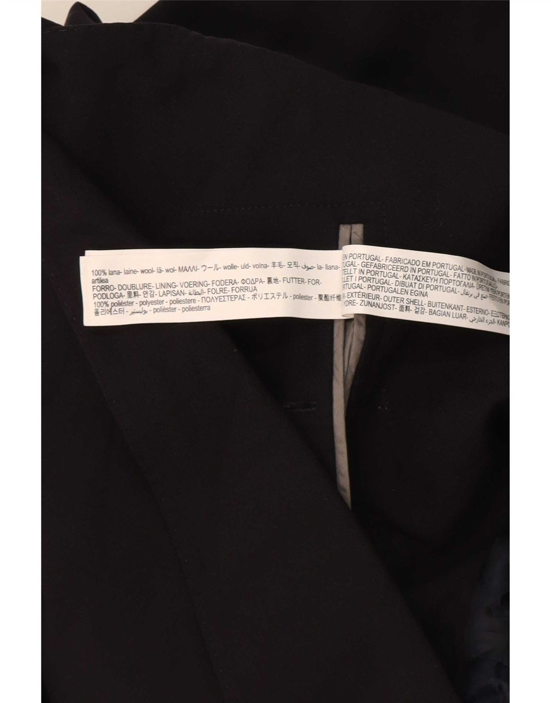 Giacca blazer da uomo a 2 bottoni Massimo Dutti EU 56 XL lana nera