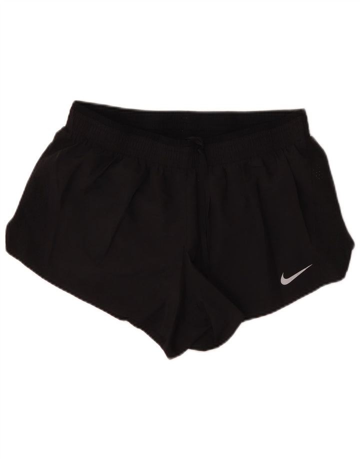 Pantaloncini sportivi Nike Dri Fit da donna UK 16 Large Nero Poliestere