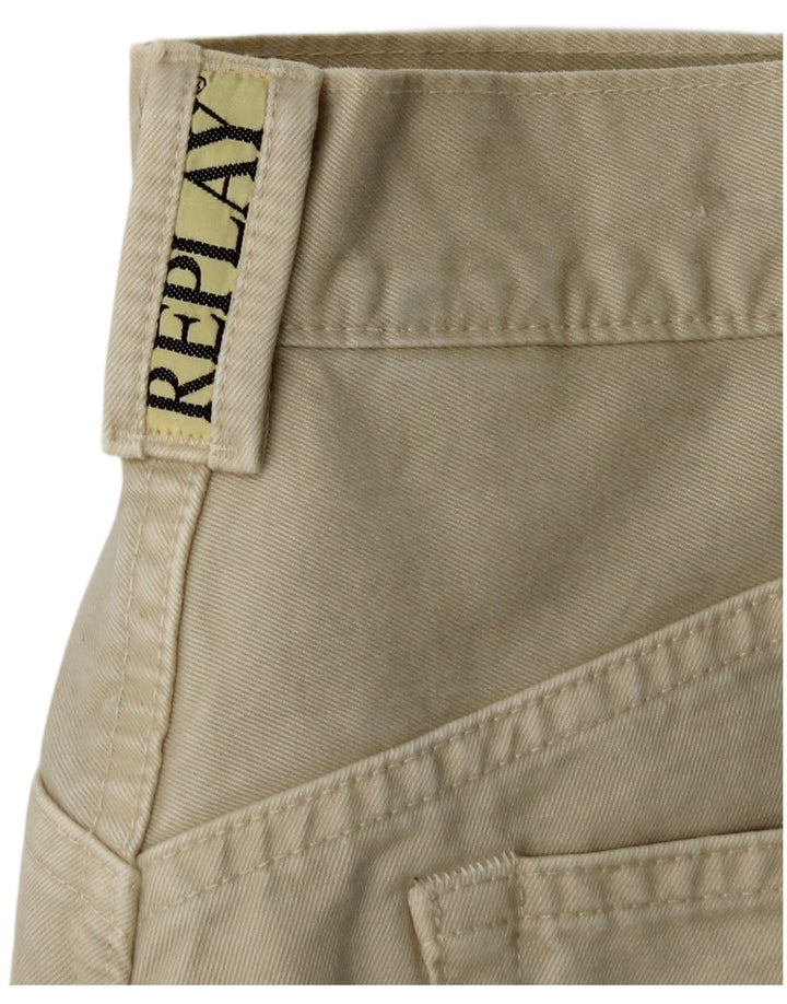REPLAY Pantaloni casual affusolati da uomo W31 L30 cotone kaki