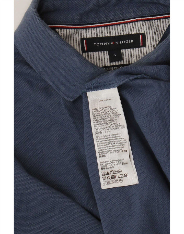 Polo da uomo Tommy Hilfiger piccola in cotone blu navy
