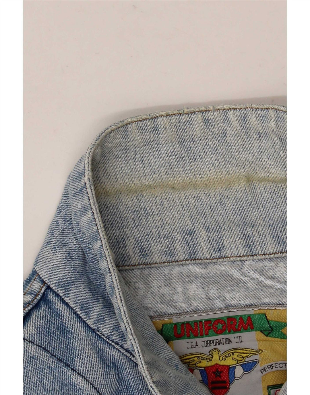 Giacca di jeans da uomo uniforme UK 38 Blu medio