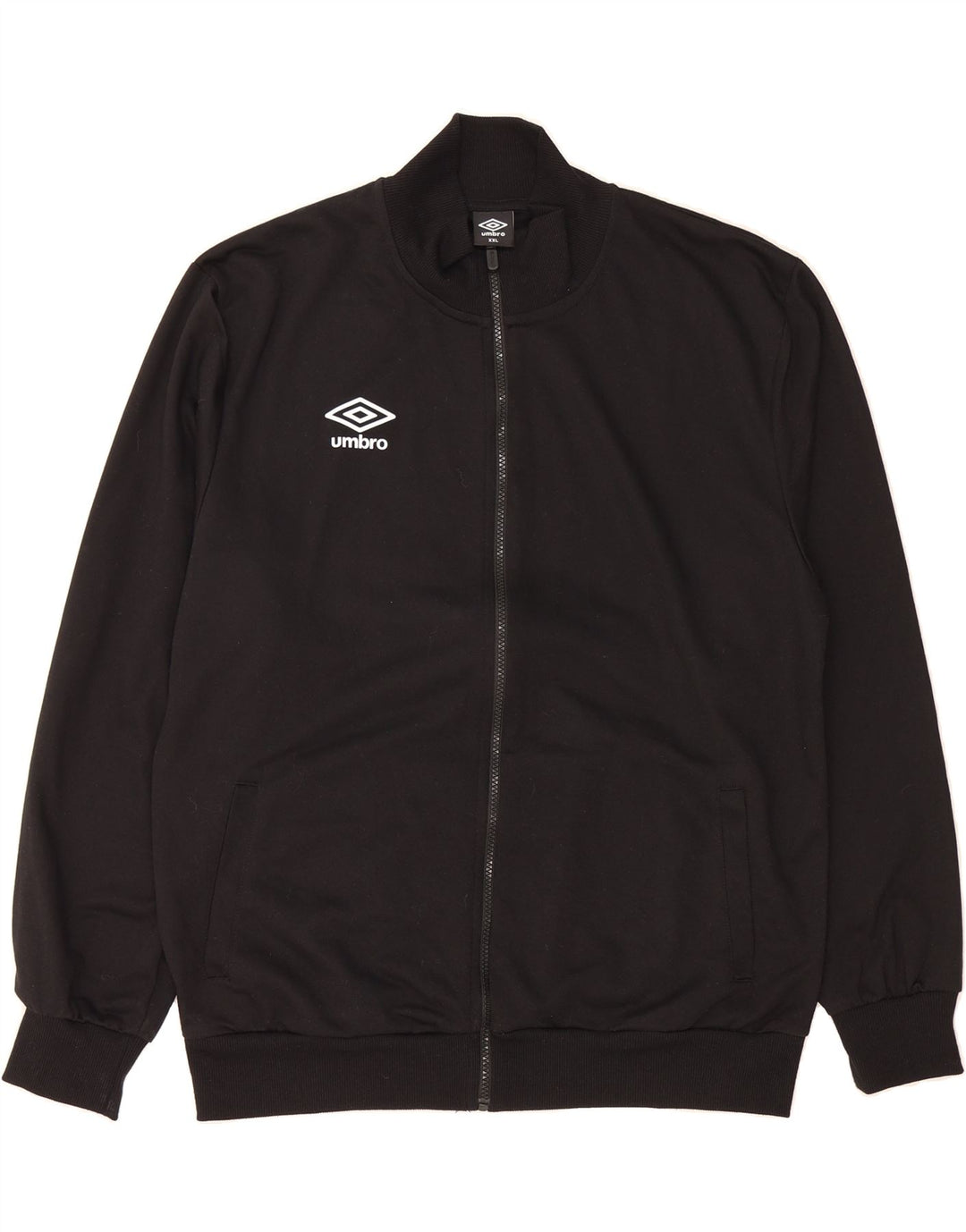 UMBRO Womens Tracksuit Top Jacket UK 20 2XL Black Cotton Vintage Umbro and Second-Hand Umbro from Messina Hembry 