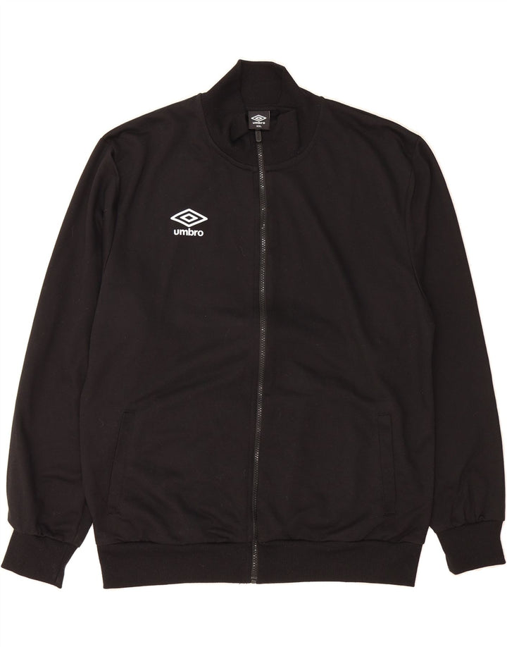 UMBRO Womens Tracksuit Top Jacket UK 20 2XL Black Cotton Vintage Umbro and Second-Hand Umbro from Messina Hembry 