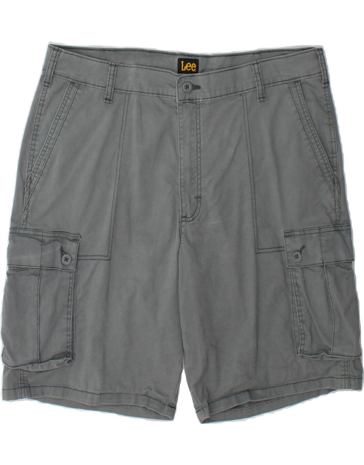 LEE Mens Cargo Shorts W38 XL Grey Cotton Vintage Lee and Second-Hand Lee from Messina Hembry 