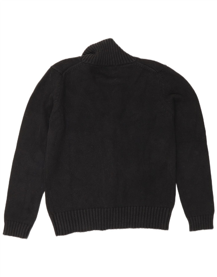 Maglione cardigan da uomo Zara medio cotone nero classico