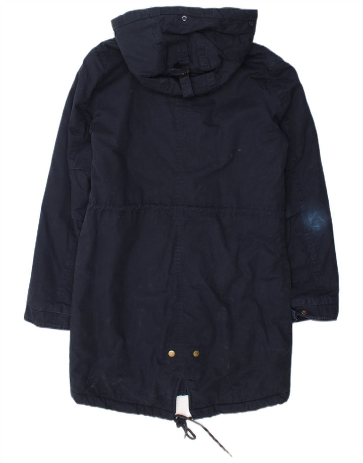 Giacca parka oversize con cappuccio da uomo Marks & Spencer UK 8 Small Blu Navy