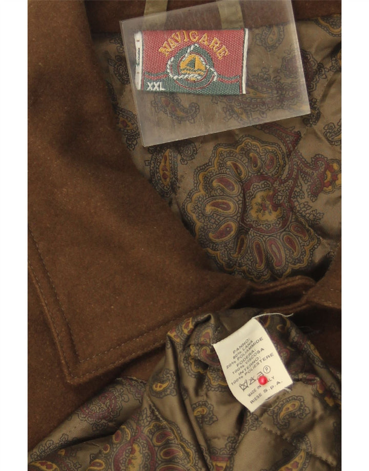 Soprabito da uomo Navigare UK 44 2XL Lana marrone