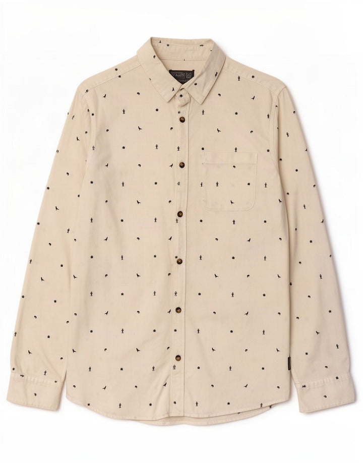Camicia da uomo con motivo astratto Jack & Jones, colore bianco medio