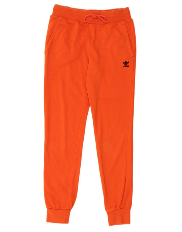 Pantaloni da tuta da donna Adidas Joggers UK 12 cotone arancione medio
