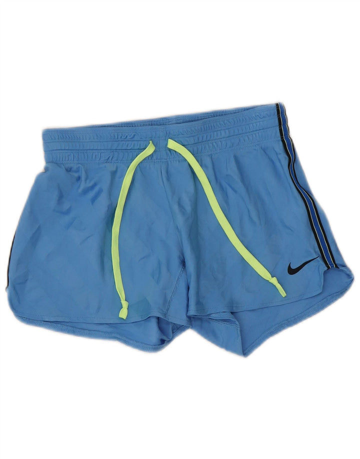 Pantaloncini sportivi Nike da uomo piccoli in poliestere a righe blu