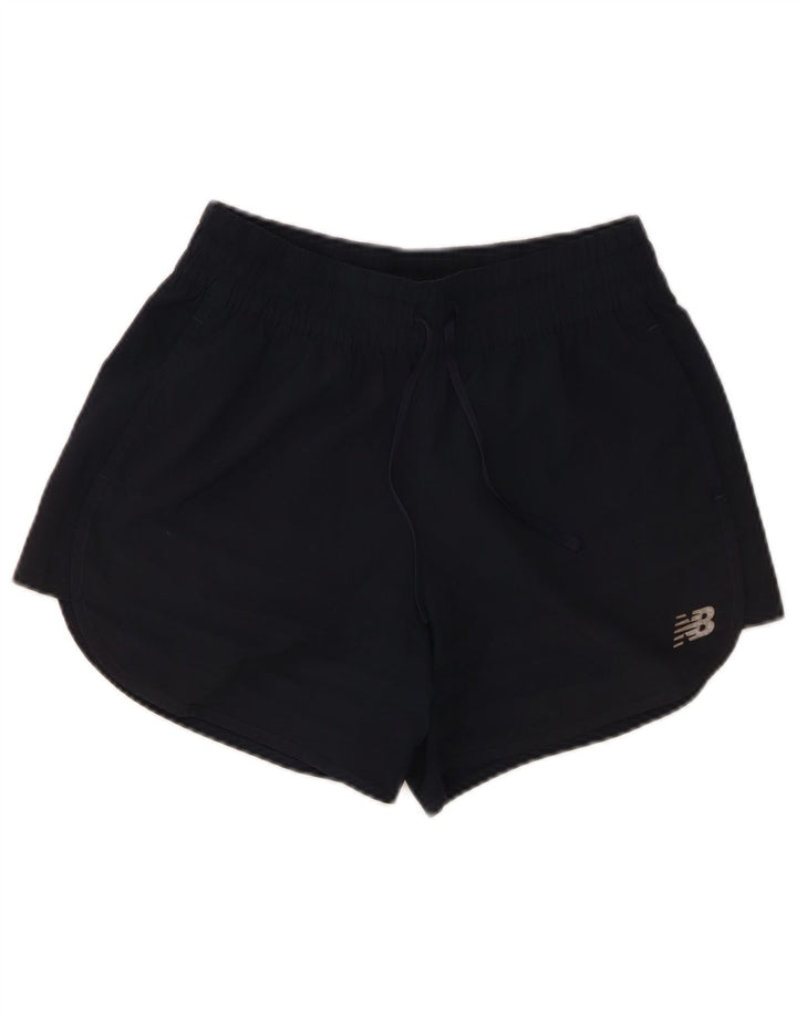 Pantaloncini sportivi da donna New Balance UK 10 Small poliestere blu navy