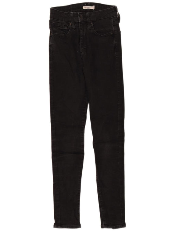 LEVI'S Girls 721 High Waist Skinny Jeans 5-6 Years W23 L26 Black