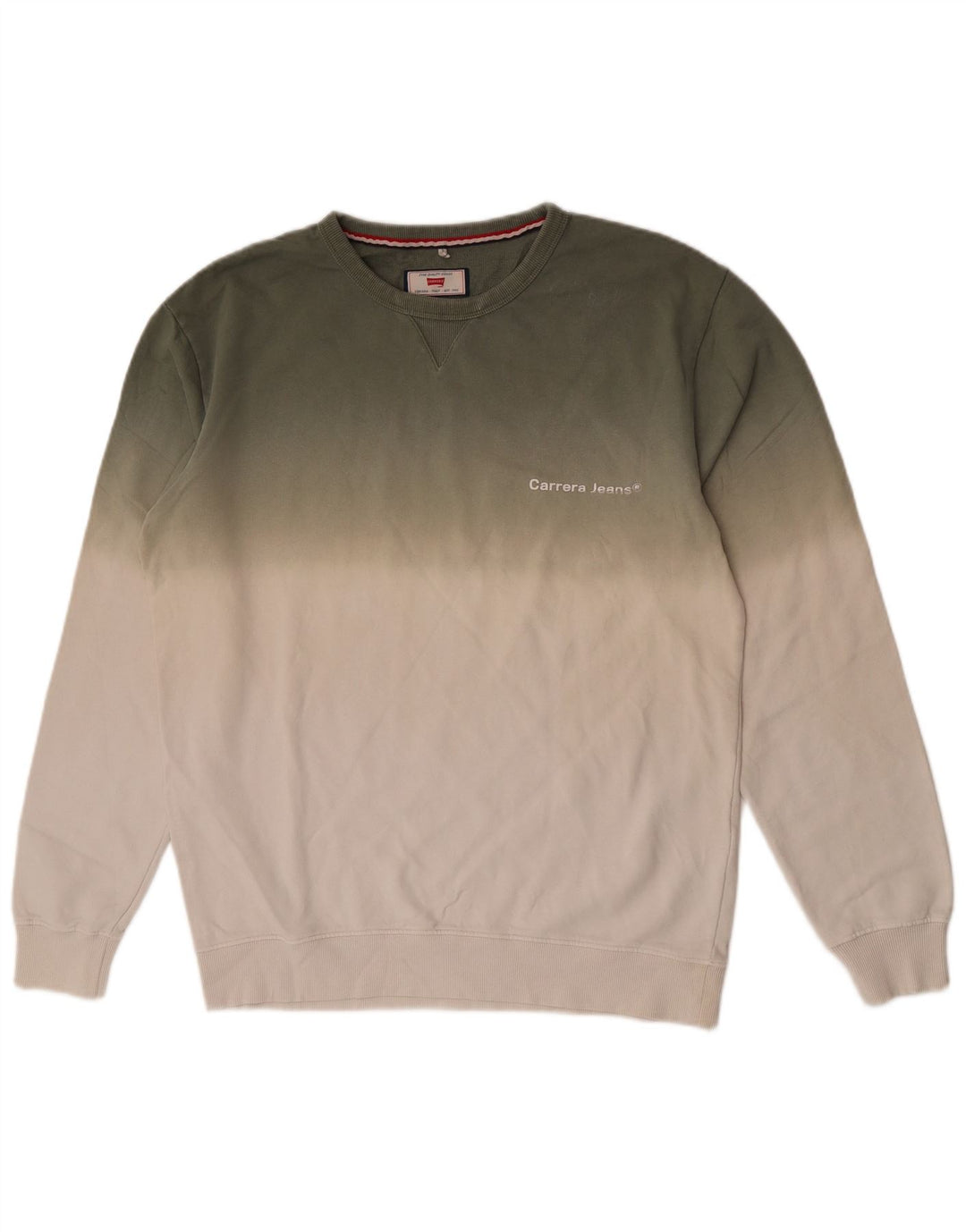 Felpa da uomo Carrera Maglione grande cotone color block verde