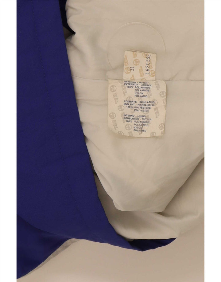 Giacca da sci con cappuccio da uomo Sergio Tacchini IT 54 2XL Blu Colourblock Poliammide