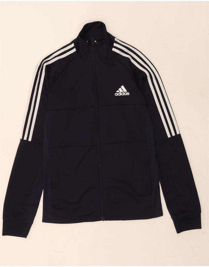 Giacca da ginnastica da uomo Adidas Aeroready, piccola, in poliestere blu navy