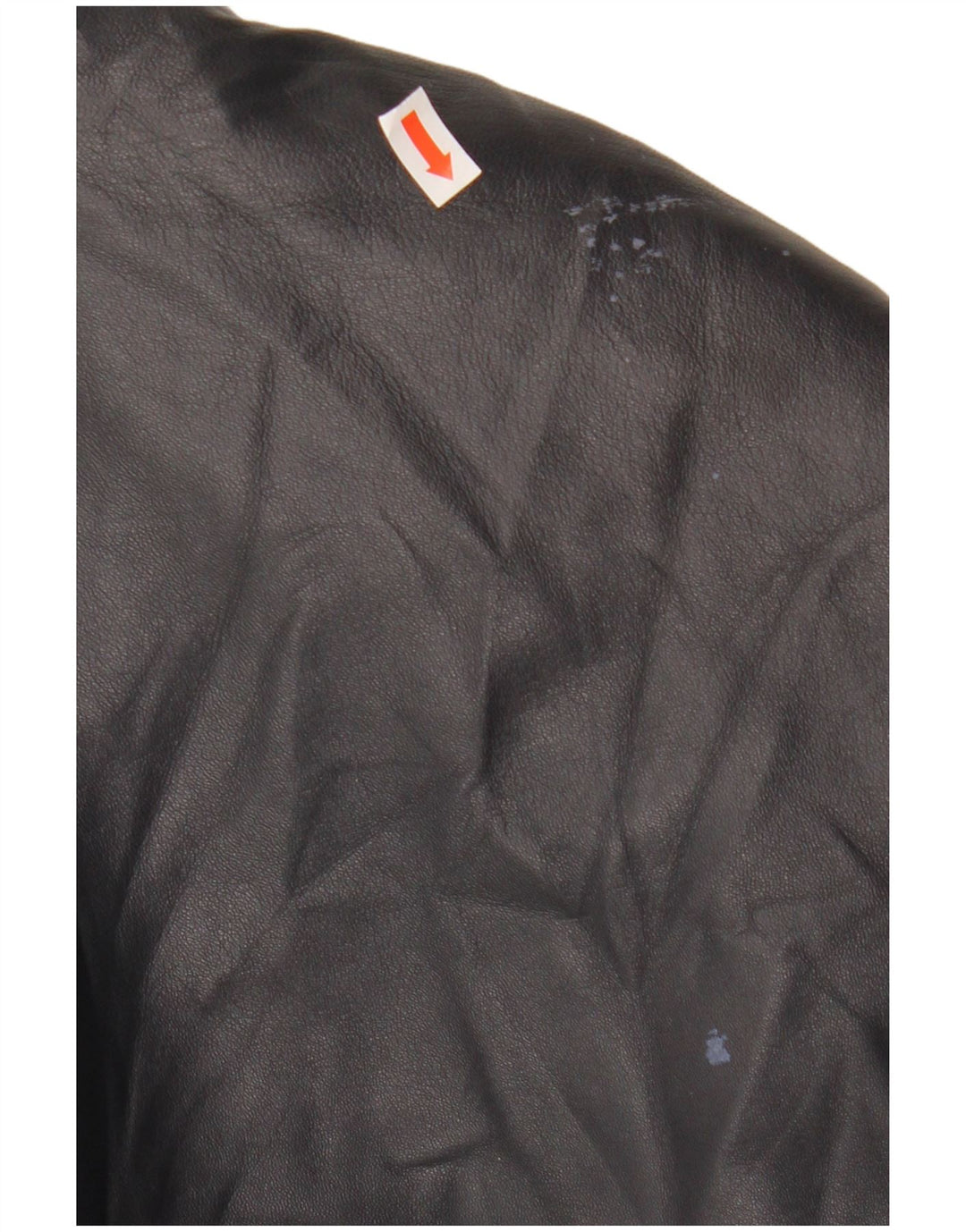 PER ME Giacca in pelle da donna UK 22 2XL Pelle nera