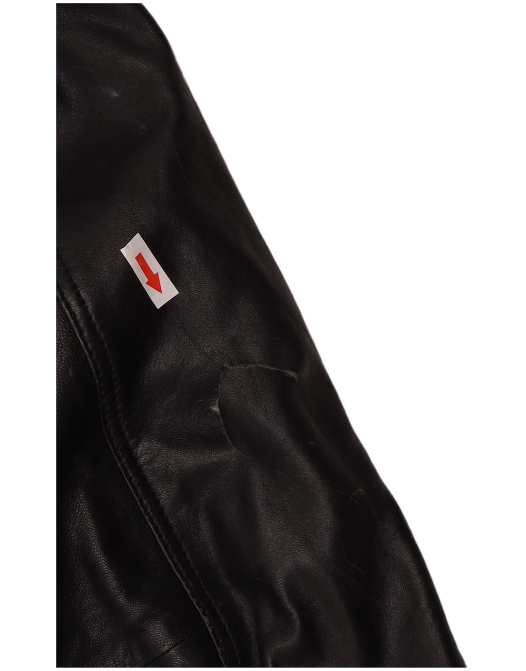 Giacca da pilota in pelle da uomo Mustang UK 44 2XL Pelle nera