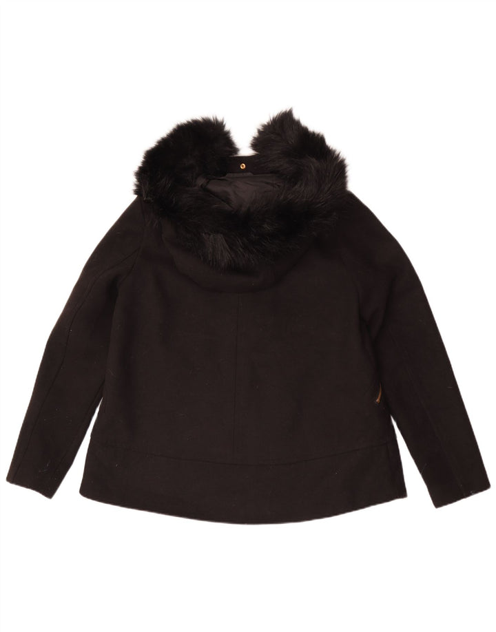 Giubbotto bomber con cappuccio da donna Zara UK 10 piccolo poliestere nero