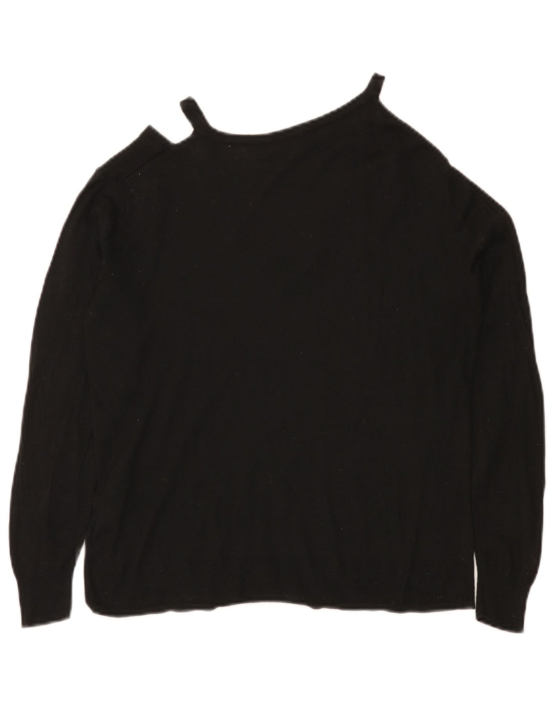 Maglione Zara da donna con scollo a V UK 12 viscosa nera media