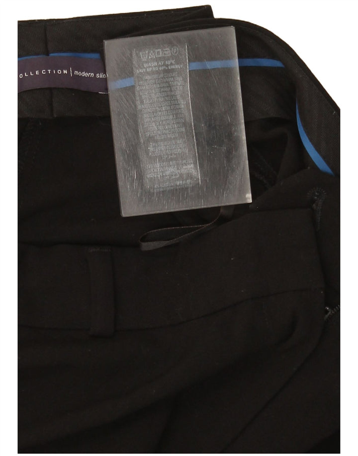 Pantaloni chino slim da donna Marks & Spencer UK 12 medi W32 L29 neri