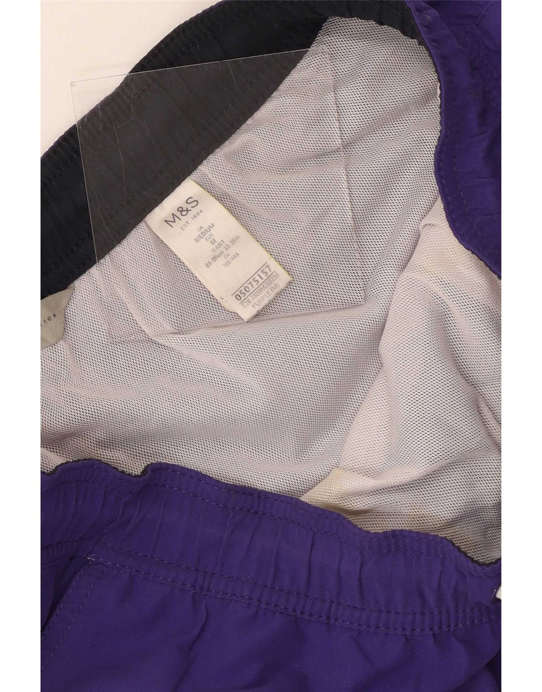 Pantaloncini da bagno da uomo Marks & Spencer poliestere medio viola