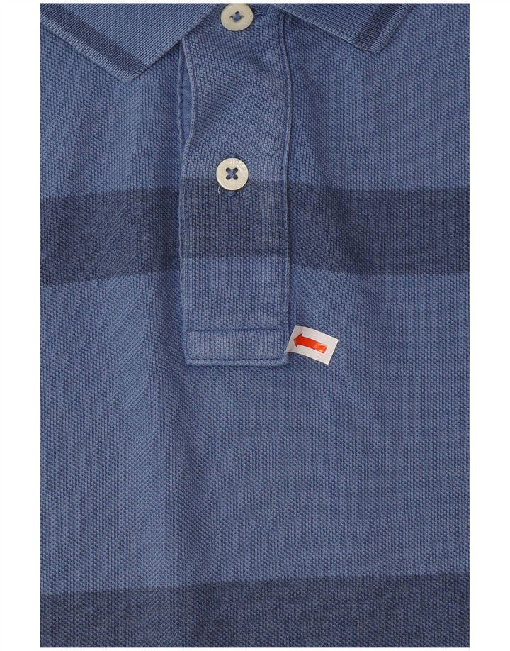 TOMMY HILFIGER Polo slim fit da uomo 2XL cotone a righe blu