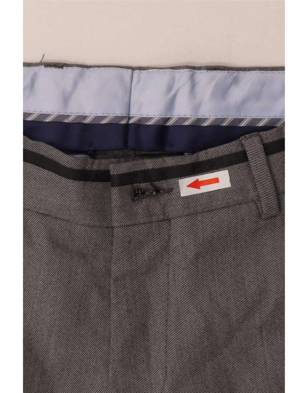 Pantaloni chino slim da uomo Zara EU 38 Medium W30 L33 Poliestere grigio
