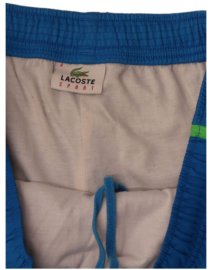 Pantaloncini sportivi da uomo Lacoste taglia 4 poliestere blu medio