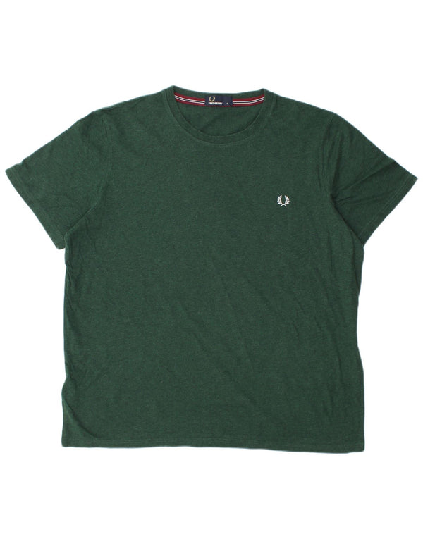 T-shirt da uomo Fred Perry Top XL in cotone verde