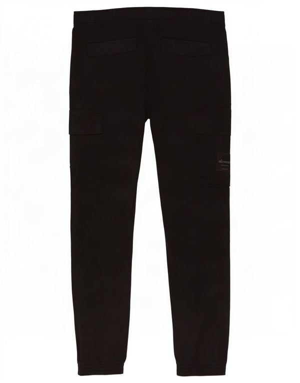 Pantaloni cargo da uomo Calvin Klein Joggers medi W32 L30 cotone nero