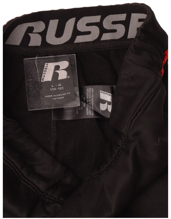 Pantaloni della tuta da ragazzo Russell Athletic 10-11 anni grandi neri