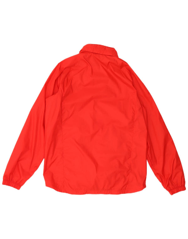 Giacca antipioggia con cappuccio Nike da uomo UK 40 grande nylon rosso