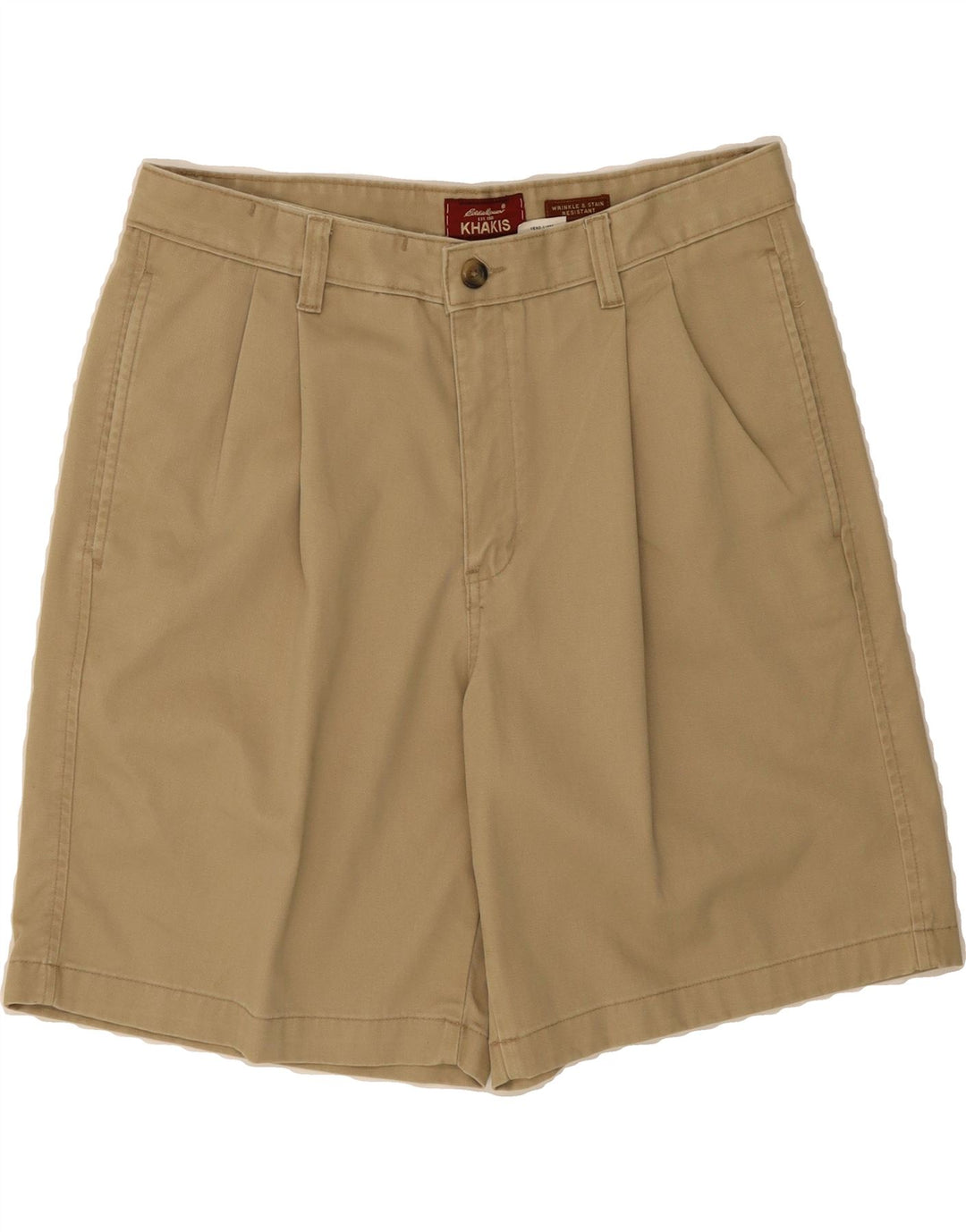 EDDIE BAUER Mens Khakis Pegged Chino Shorts W35 Large Beige Cotton Vintage Eddie Bauer and Second-Hand Eddie Bauer from Messina Hembry 
