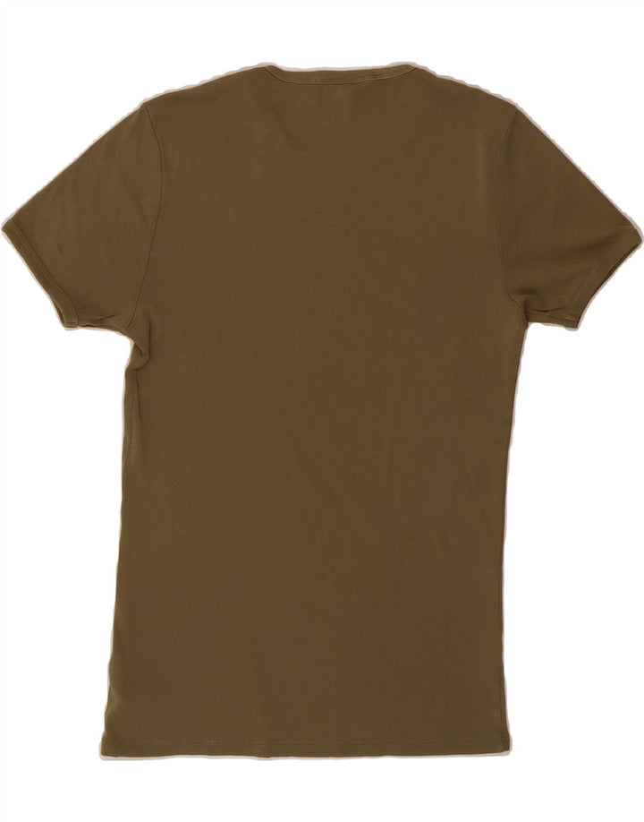 G-STAR Mens T-Shirt Small Khaki Cotton Vintage G-Star and Second-Hand G-Star from Messina Hembry 