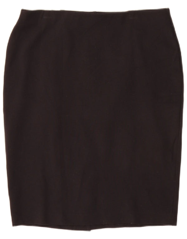 Gonna a tubino da donna Marks & Spencer UK 14 Large W32 viscosa nera