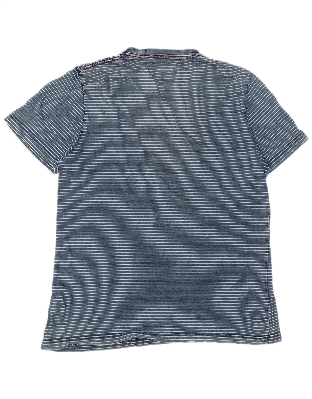 T-shirt da uomo Pinguino Top grande in cotone a righe blu
