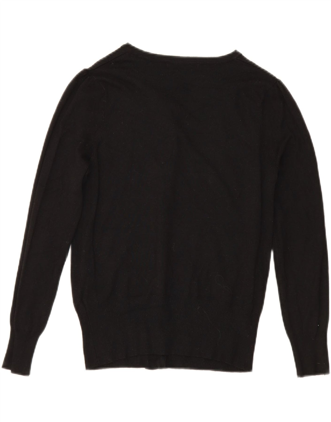 Maglione cardigan da donna Marks & Spencer UK 10 piccolo viscosa nera