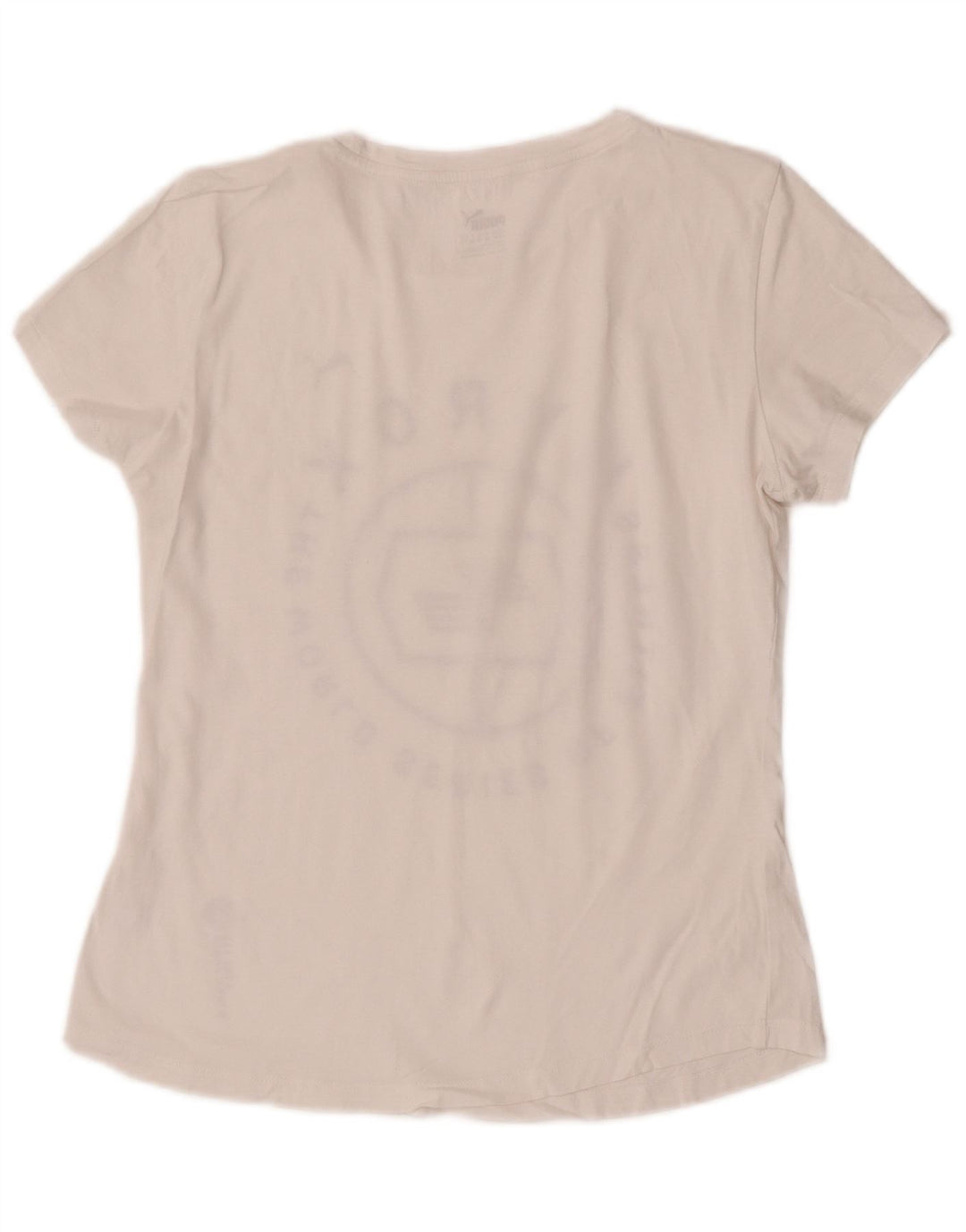 T-shirt grafica da donna Puma UK 12 Medium Bianca