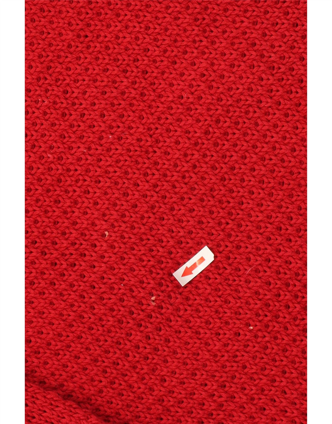 Maglione maglione oversize con scollo a barca da donna Marks & Spencer UK 10 piccolo rosso