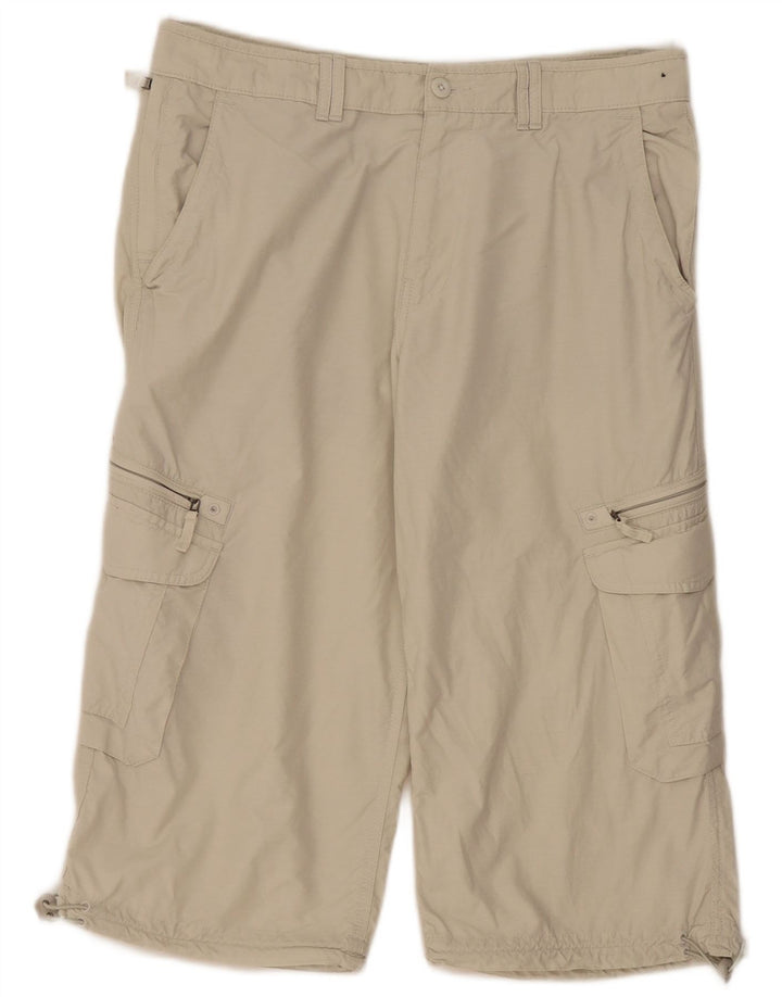 MARKS & SPENCER Bermuda cargo da uomo W34 Large in cotone beige