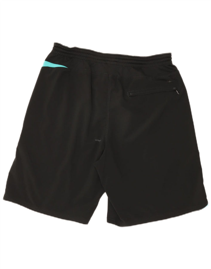 Pantaloncini sportivi Nike da uomo grandi in poliestere color block nero
