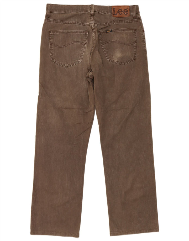 Jeans dritti da uomo Lee W32 L29 cotone marrone